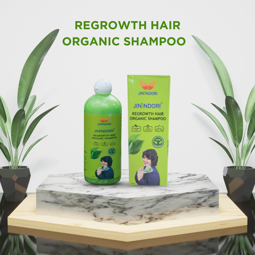 JININDORI Regrowth Hair Organic Shampoo – 100% Natural Hair Growth Solution