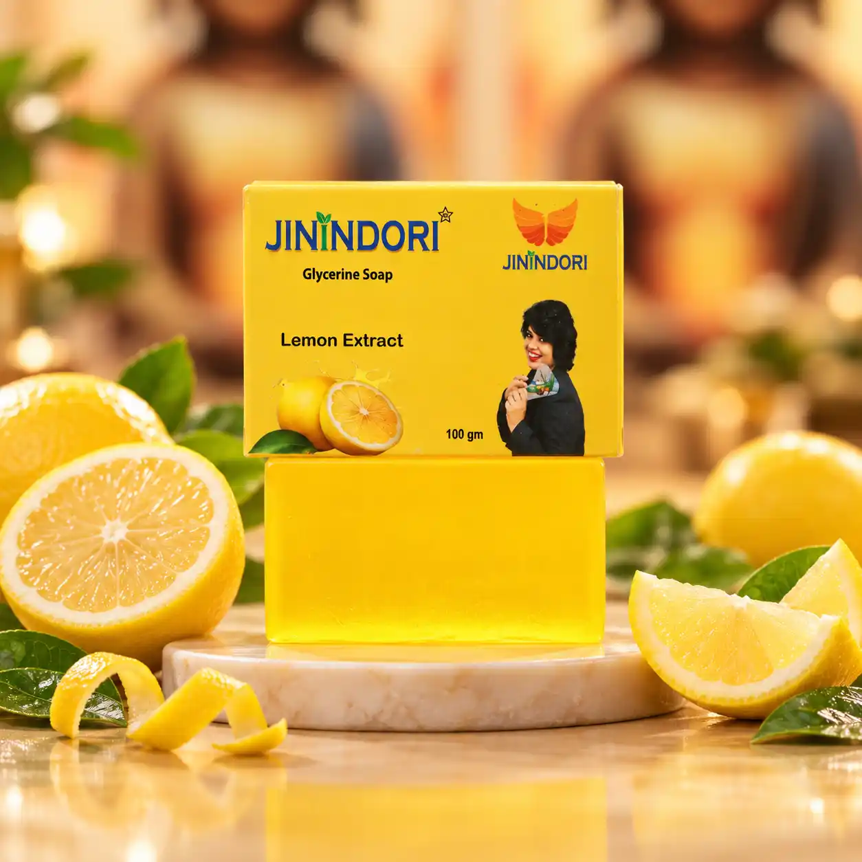 Jinindori Lemon Extract Glycerine Soap – 100g
